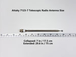 Attaky 7123-7 Telescopic Radio Antenna — 7-Section SMA (Extra Add-on)